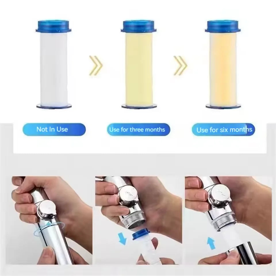 10-40pcs Shower Head Replacement PP Cotton Filter Water Purification Bathroom Accessories for Universal Shower Water Cleaning