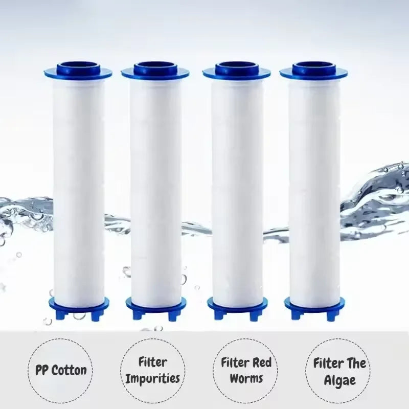 10-40pcs Shower Head Replacement PP Cotton Filter Water Purification Bathroom Accessories for Universal Shower Water Cleaning